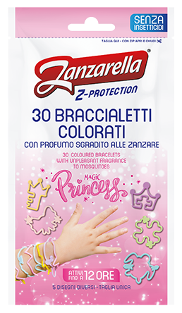 Zanzarella Braccialetti Colorati Princess 30 Pezzi