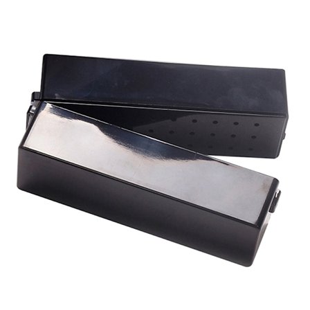 30 Hål Spikborr Slipning Bits Box Container Förvaring Nail Art