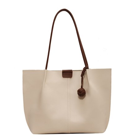 Stor kapacitet pendlarväska dammode mångsidig axelväska enkel stor handväska