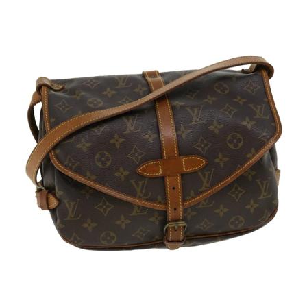 Louis Vuitton Vintage, Pre-owned Saumur 30 Monogram Messenger Bag Bruin, Dames, Maat:ONE Size