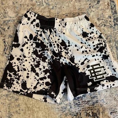 Treningsshorts for menn, strandbukser, basketballtreningsbukser, street trend-joggebukser, pustende mesh-shorts for menn
