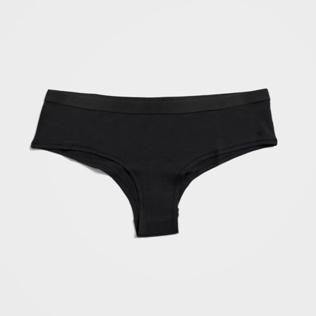 Black TENCEL Lyocell Hipster Underwear for Women 2-Pack, X-Small
