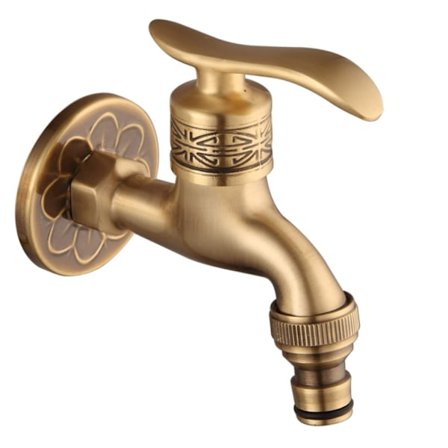 Eurooppalaistyylinen hana, kylmäseinään paineistettu 4-pistehana pikavapautuksella (kirkas lyhyt pesu),