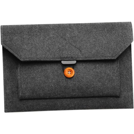 Vaaleanpunainen kannettavan tietokoneen suojakotelo huopaa, taskut hiirelle, matkapuhelimelle, laturille ja datakaapelille