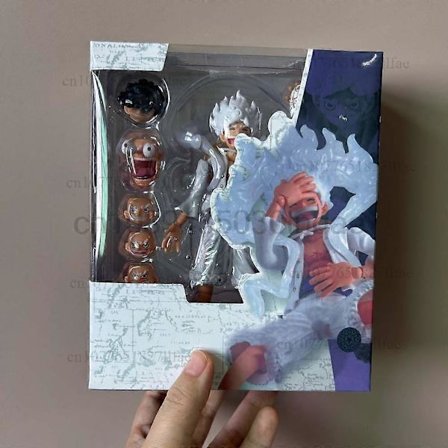 One Piece Shf Monkey D Luffy Gear 5 NIKA Actionfigur ONE PIECE Luffy Figur Bevegelig Ledd Samlingsmodell Leker Julegave