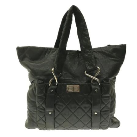 Chanel Vintage Pre-owned Handbags Sort, Dame Vintage Tasker, Størrelse: ONE Size