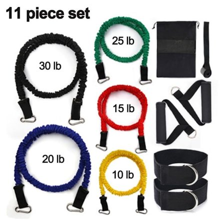 Stakkbar motstandsbåndsett Ekstrem trening Helt kropps trening Hjemmegymnastikk KLB