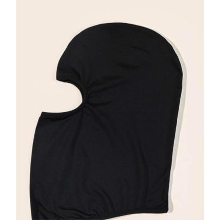 Svart Mössa Varmt Mjuk Skön Baklava One Size Unisex Svart