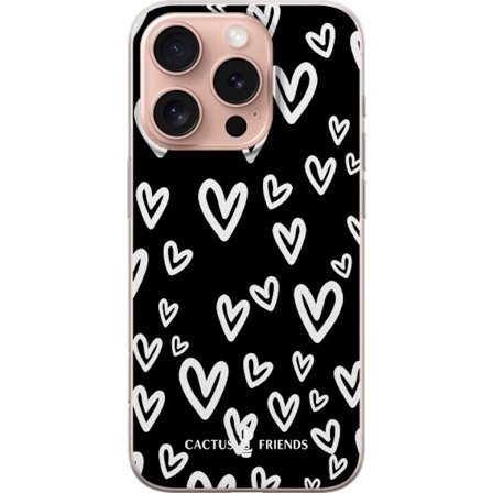 Kompatibelt Mobildeksel til Apple Apple iPhone 16 Pro Cactus and Friends - Handdrawn Love Chaos