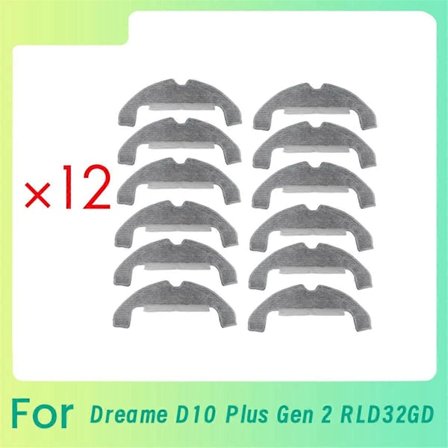 12 st Städtrasor för Dreame D10 Plus Gen 2 RLD32GD Robotdammsugare Delar Ersättning