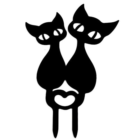 Hagedekorasjon, Kattedekorasjon Hage Silhouette Utendørs