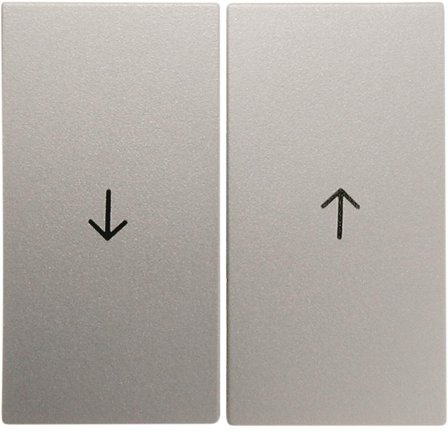 Hager 16251404 Vipu kaksiosainen, nuolisymbolit Hopea, Kytkimet & pistorasiat