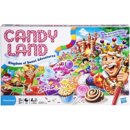 Hasbro Gaming Candy Land Makeisten Valtakunta -lautapeli lapsille, 3-vuotiaille ja sitä vanhemmille