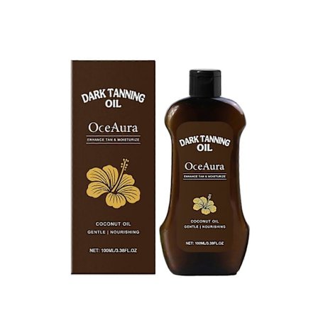 Oceaura Body Helps Black Återfuktande Olja Ger Näring Åt Huden För Att Skapa Naturlig Brun Lyster Hudolja