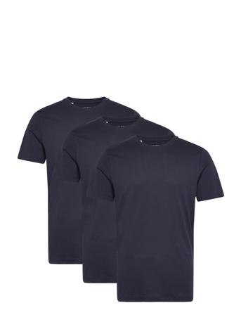 Slhaxel Ss O-Neck Tee 3 Pack Noos Navy Selected Homme