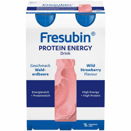 Fresubin Protein Energy Drink næringsdrikk markjordbær 4x200 ml