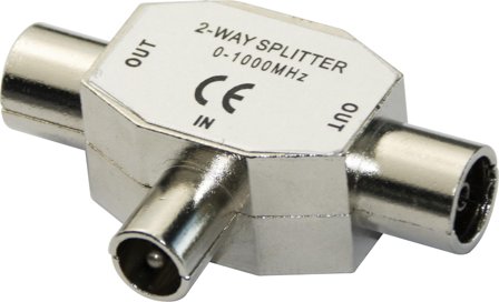 Deltaco 2-way splitter RADIO IEC