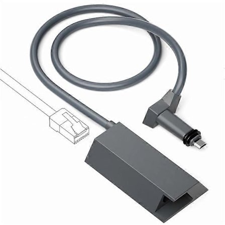 Starlink Satellittallerken Ethernet Adapter Ethernet Kit Kompatibel med Starlink V2 / Gen2 Satellitt Internett-WELLNGS