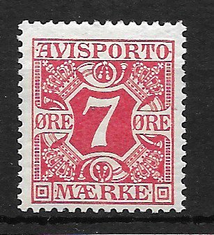 Danmark - Avisportomærke AFA 13 - Ubrugt