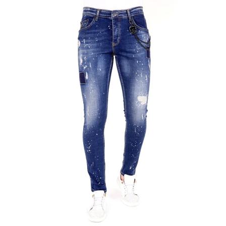 Local Fanatic - Jeans - Blå - Herr - Storlek: W38, Herr, Storlek: W38
