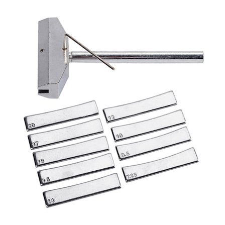 Gitar Bass Gripebrett Båndpresse Caul & Messing Radian Båndinnlegg med Skiftenøkkel Luthier Verktøy Gripebrett Presseverktøy