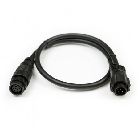 Lowrance 9 Pin BLACK to 7 pin BLUE Adapter: For Analog Temp. Transduce