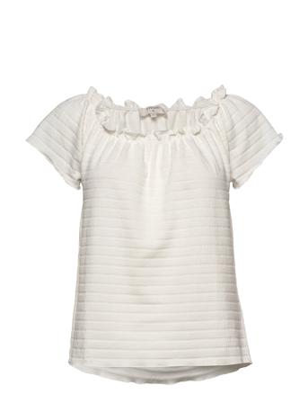 Toricr T-Shirt T-shirt Top Hvid Cream