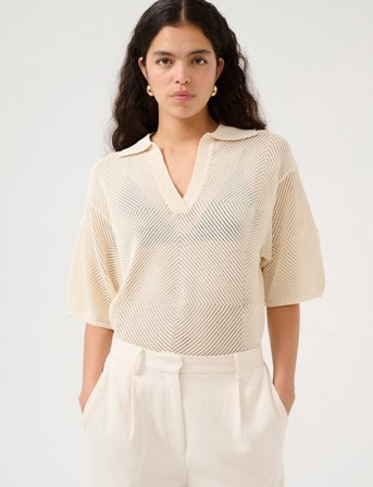 Karen By Simonsen Kbupala Polo - Cream - XL