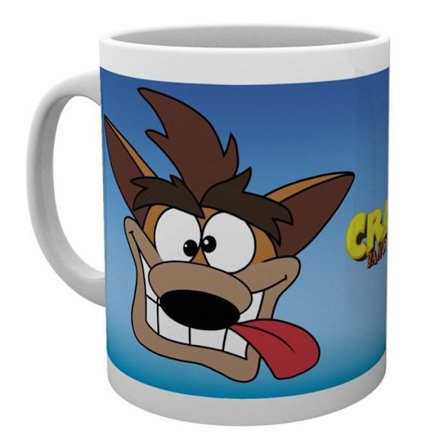 Kopp - Crash Bandicoot - Tecknad - 30 cl - Vit - Diskmaskin vänlig