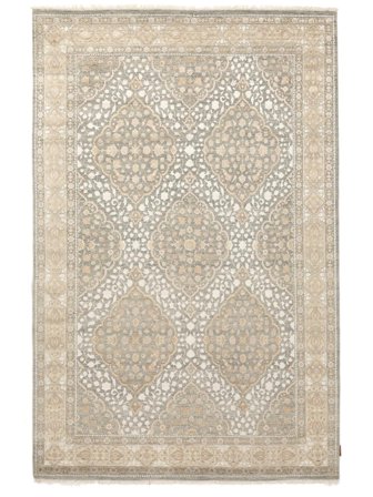 Handgeknoopt Sarough American Vloerkleed 200X307 Beige/Oranje