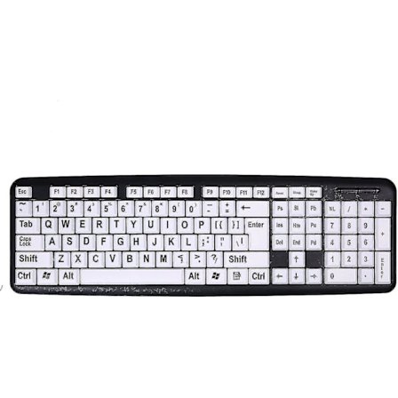 Store bogstaver tastatur kablet stort bogstav tastatur Usb tastaturer til svagtseende