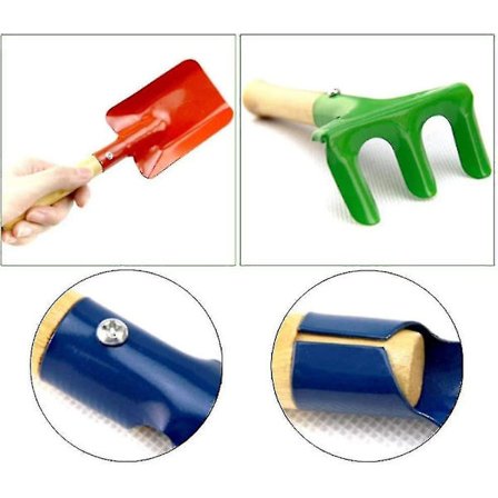 3:a Trädgårdsredskapssats för barn, trädgårdsredskapssats i metall