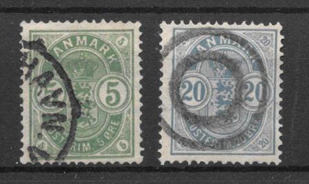Danmark 1882 - AFA 32-33 - Stemplet