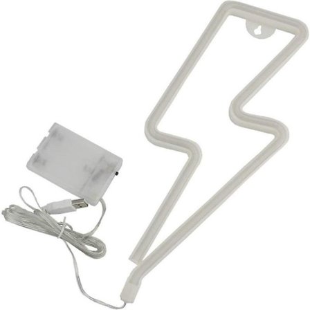 Led Blixt Neon Skyltar, Usb/Batteri Neon Skylt Forma Dekorljus För Jul, Halloween Dekoration Inomhus, Bröllopsfest (Röd)