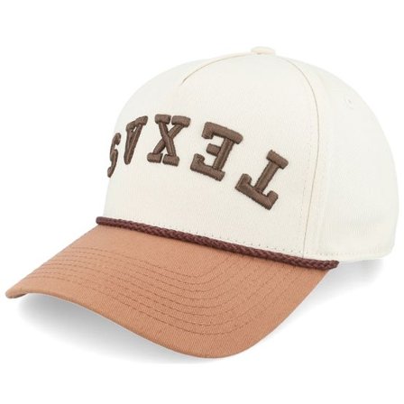 Iconic - Beige adjustable Keps - Texas Upside Down 3d Stone/Caramel Adjustable @ Hatstore