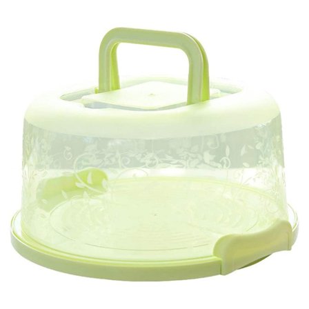 Bærbar Cupcake Holder med Håndtag Transparent Madopbevaringsboks
