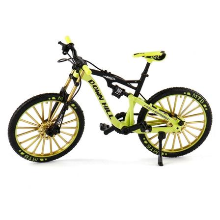 Cykel Model 1:10 Skalaform Legering Downhill Mountain Bike Legetøj Fødselsdagsgave Green