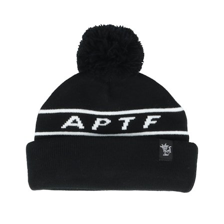 Appertiff - Noir pom Bonnet - Kids Pompom Junior Black Pom @ Hatstore
