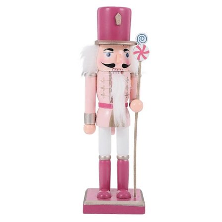 Pähkinänsärkijä Puinen Sotilasfiguuri Festivaali Pähkinänsärkijä Joulukoriste Pöytäkoriste 25.50X7.50X6.50CM 1Set