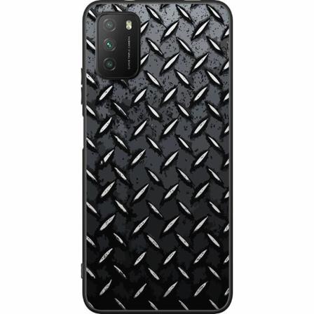 Xiaomi Poco M3 Svart Skal Metalliskt Mönster