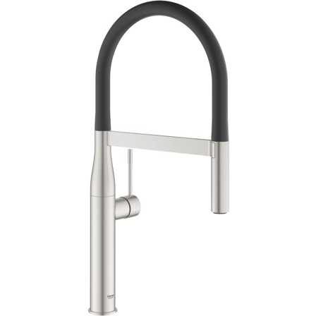 Grohe Essence New Kjøkkenbatteri høy tut, uten maskinavstenging Supersteel, Baderom