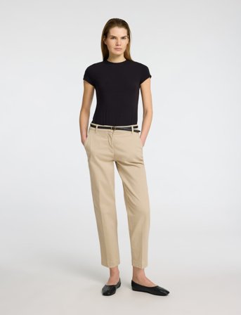 Selected Slfvera-Rita Mw Cropped Pant Noos - Cream - 36