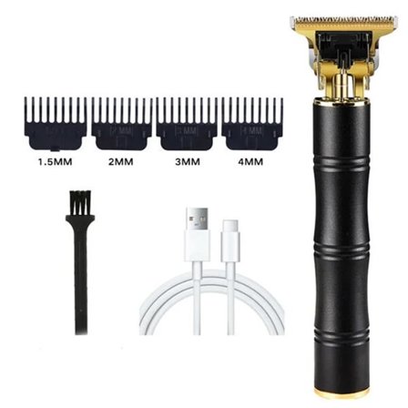 Herzberg hårtrimmer med USB-C - Svart