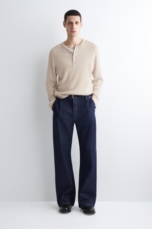 COS Homme Jean Bootcut Décontracté in Bleu