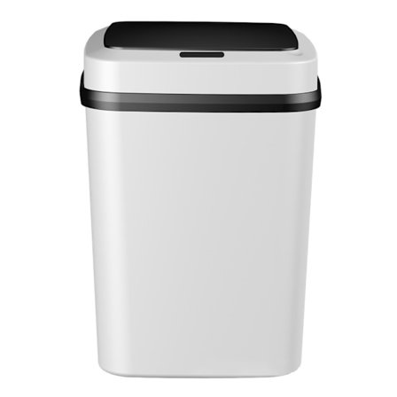 Smarts Sensor skraldespand med låg Stor kapacitet Slidstærk skraldespand til badeværelse Toilet White