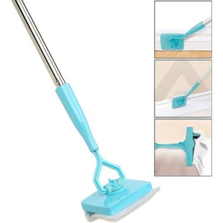 Kost, Rengøringsmopp Sammenklappelig Fodliste Rengøringsmiddel Udtrækkelig Rengøringsfodliste Glat Måtte Teleskopisk Mikrofiber Rengøringsmiddel 