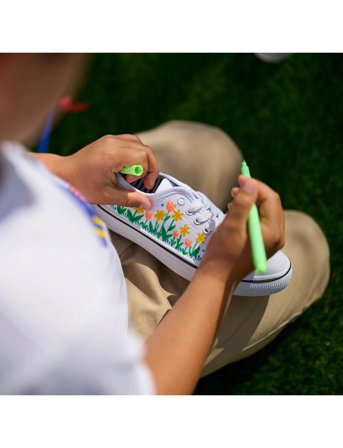 Ooly Fabric Markers 12 Pcs - Doodlers - Multi/patterned - ONE SIZE