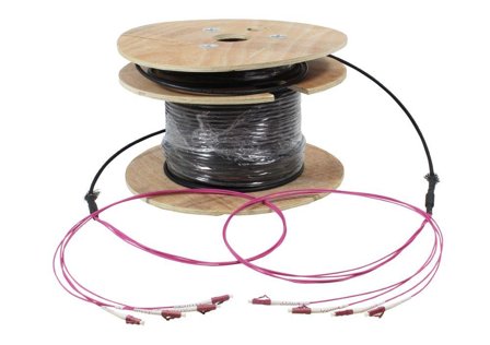 SYNERGY LWL-Kabel, Trunkkabel U-DQ(ZN)BH 4G 50/125, LC/LC OM4 50m, Trommel, Synergy21