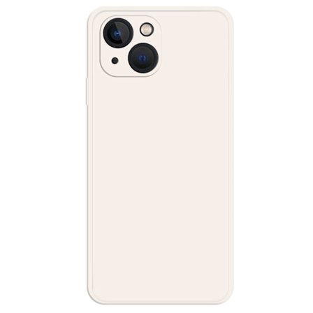 Avfaset gummiert anti-falldeksel for iPhone 15 - Beige