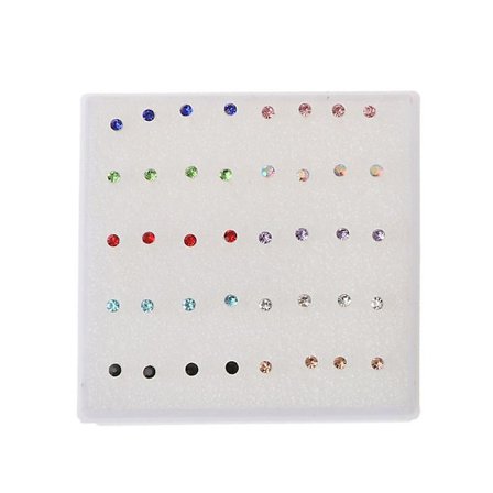 Novelty Stud örhängen 20 par hypoallergena örhängen Nose Lip Ear Sticks Present